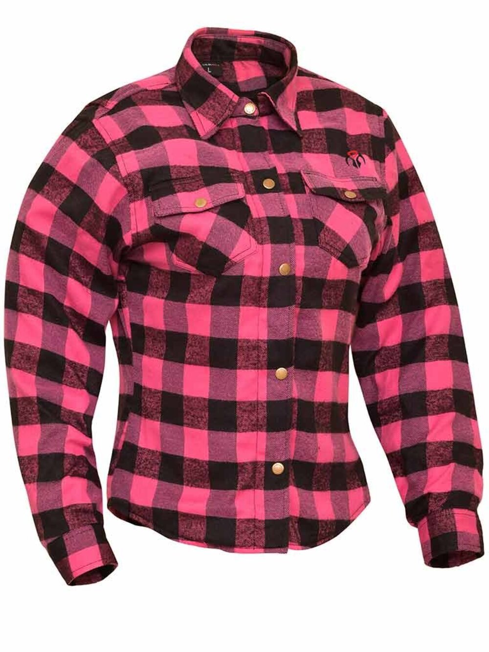RIDERACT® Womens Motorcycle Shirt Road Series Pink & Black Riding Gear